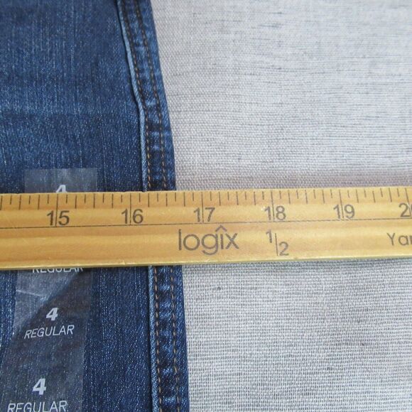M Jeans Maurice Womens Size 4 Blue Button Fly Straight High Rise Med Wash NWT - Picture 8 of 14